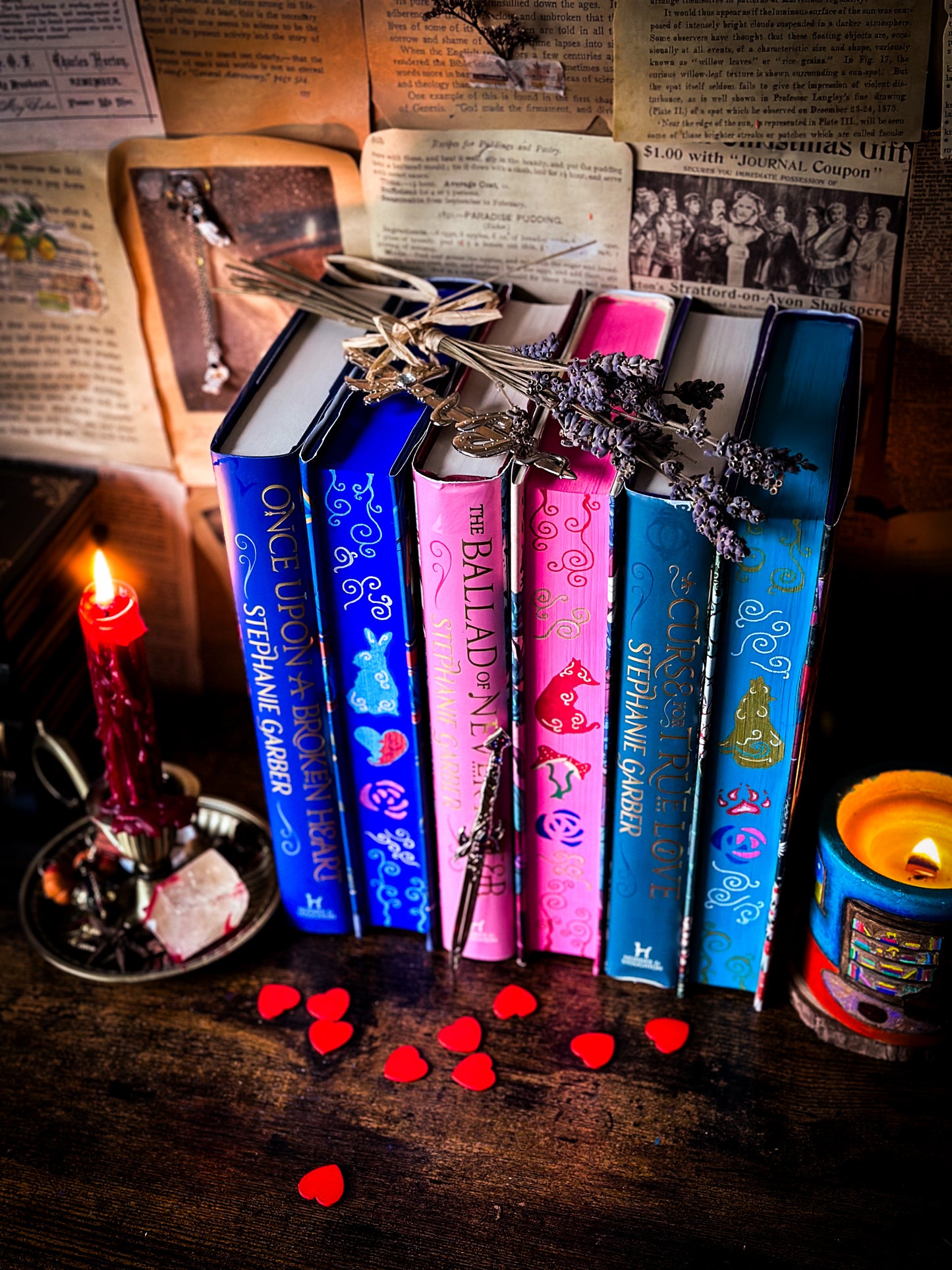 SIGNED: ONCE UPON A BROKEN HEART SERIES (UK COVERS) Hand-Painted Edges