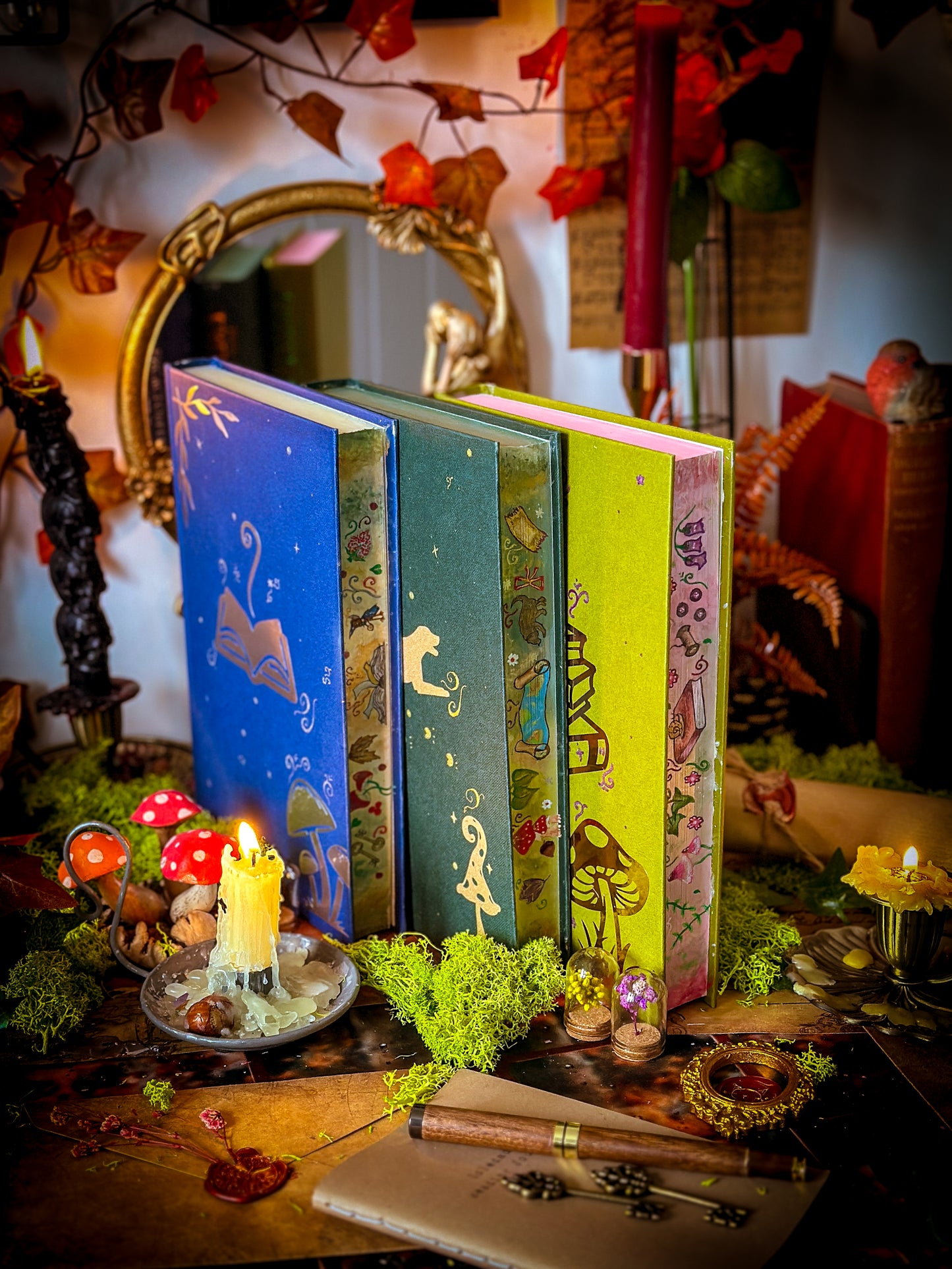 Emily Wilde's Encyclopaedia of Faeries & Emily Wilde's Map of the Otherlands HANDPAINTED BOOK EDGE