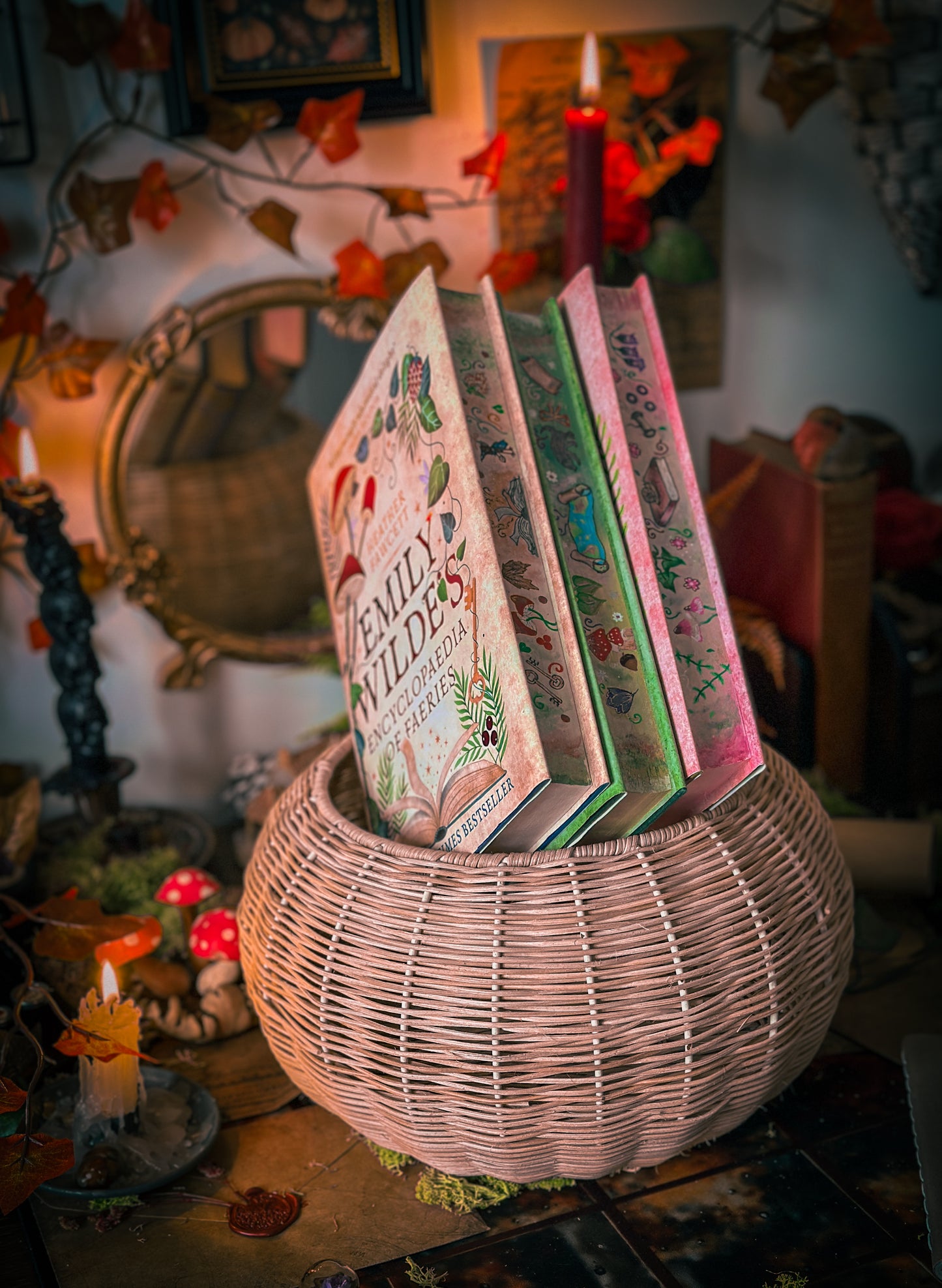 Emily Wilde's Encyclopaedia of Faeries & Emily Wilde's Map of the Otherlands HANDPAINTED BOOK EDGE