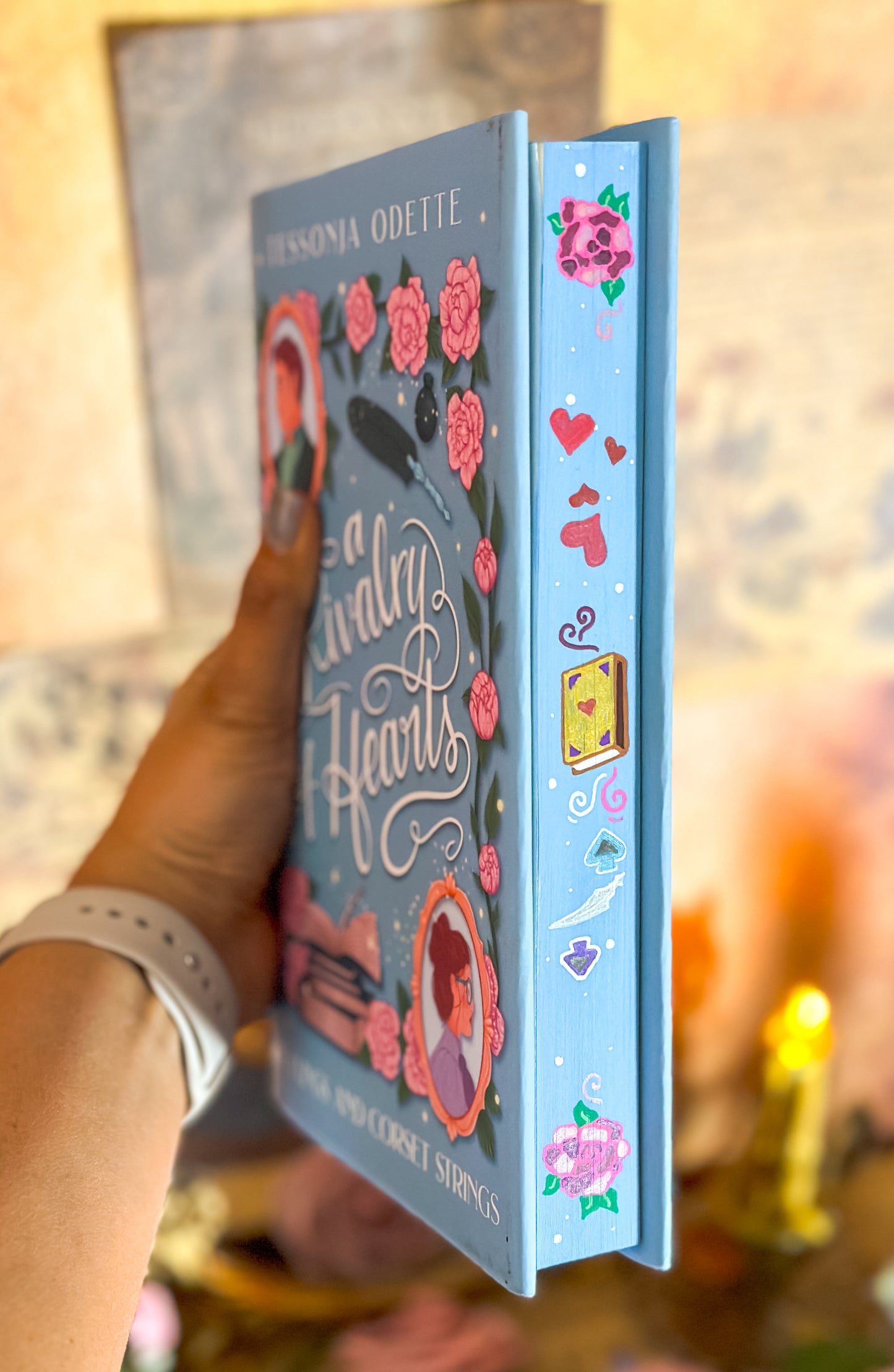 A Rivalry of Hearts Hand-painted Book Edges