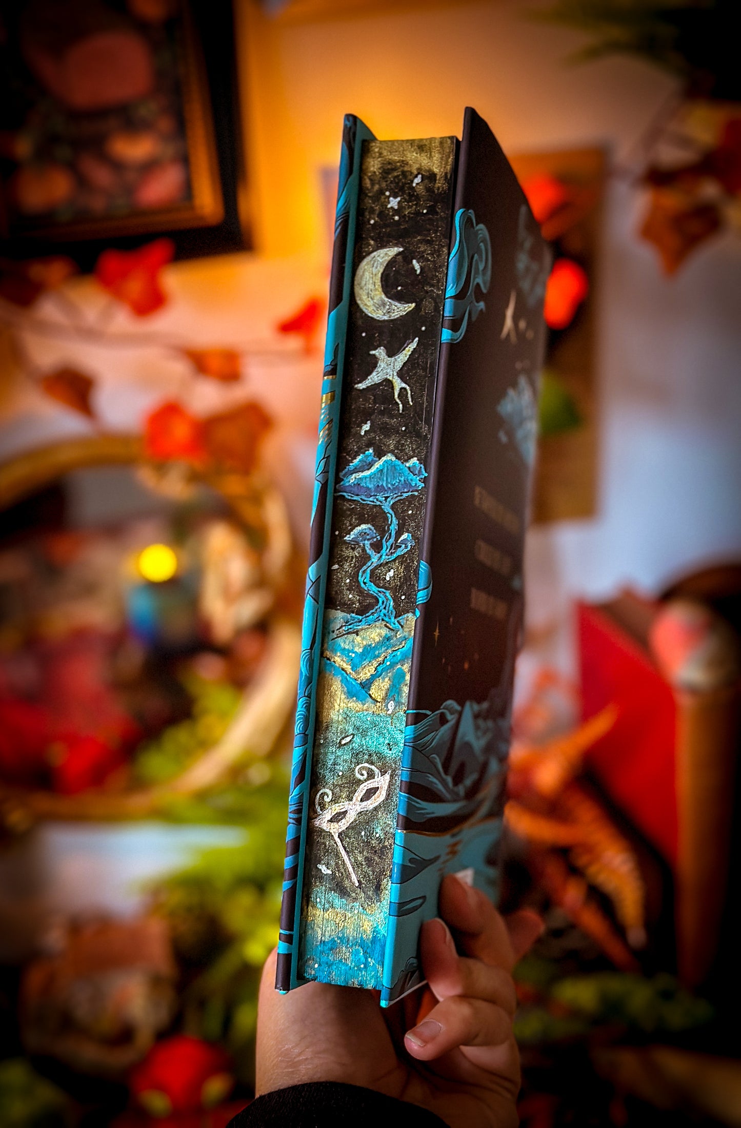 CURSEBOUND (VINYL FOILED) Hand-Painted Book Edges - Saara El-Arifi - Special Edition Book Hardback