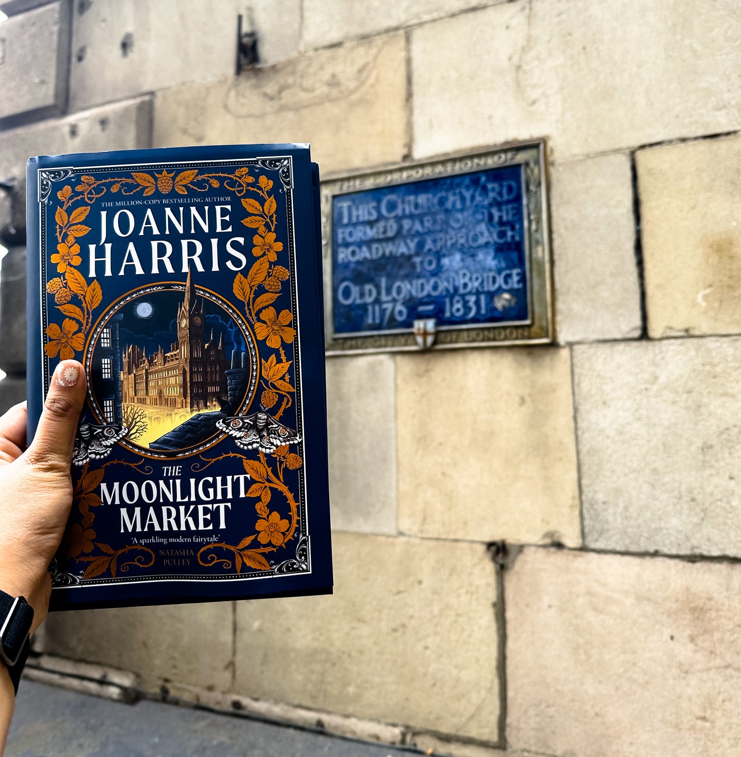 THE MOONLIGHT MARKET Hand-painted Book Edges - Joanne Harris - Special Edition Book