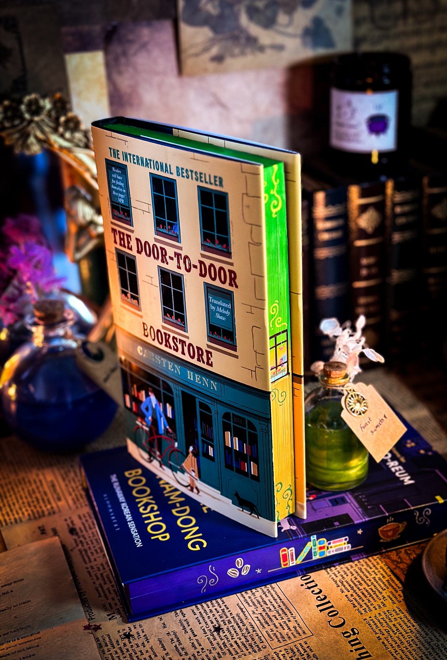 The Door-to-Door Bookstore HANDPAINTED BOOK EDGES