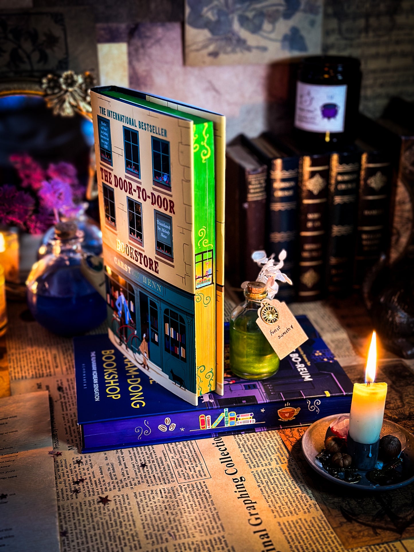 The Door-to-Door Bookstore HANDPAINTED BOOK EDGES