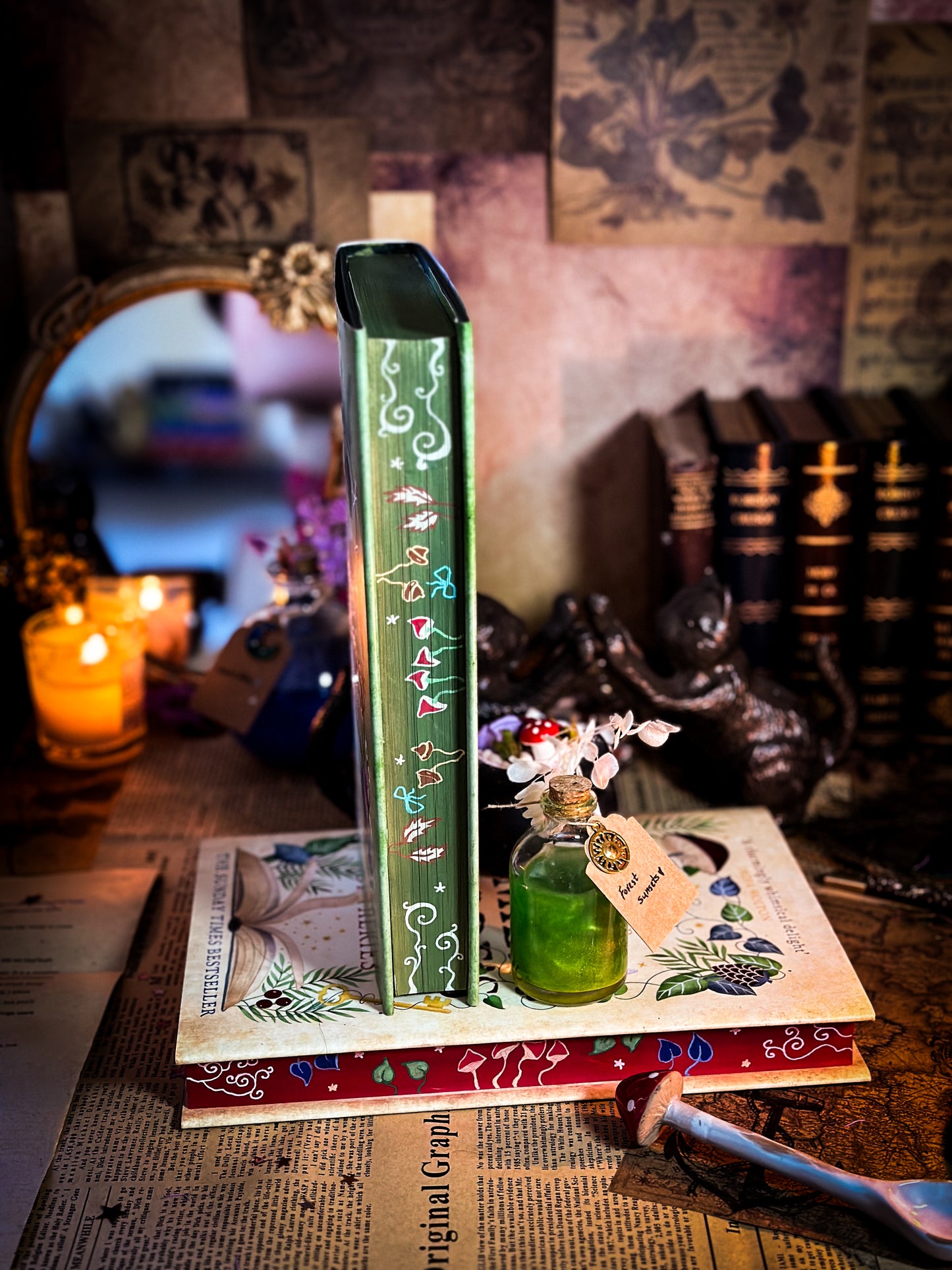 Emily Wilde's Map of the Otherlands HANDPAINTED BOOK EDGE