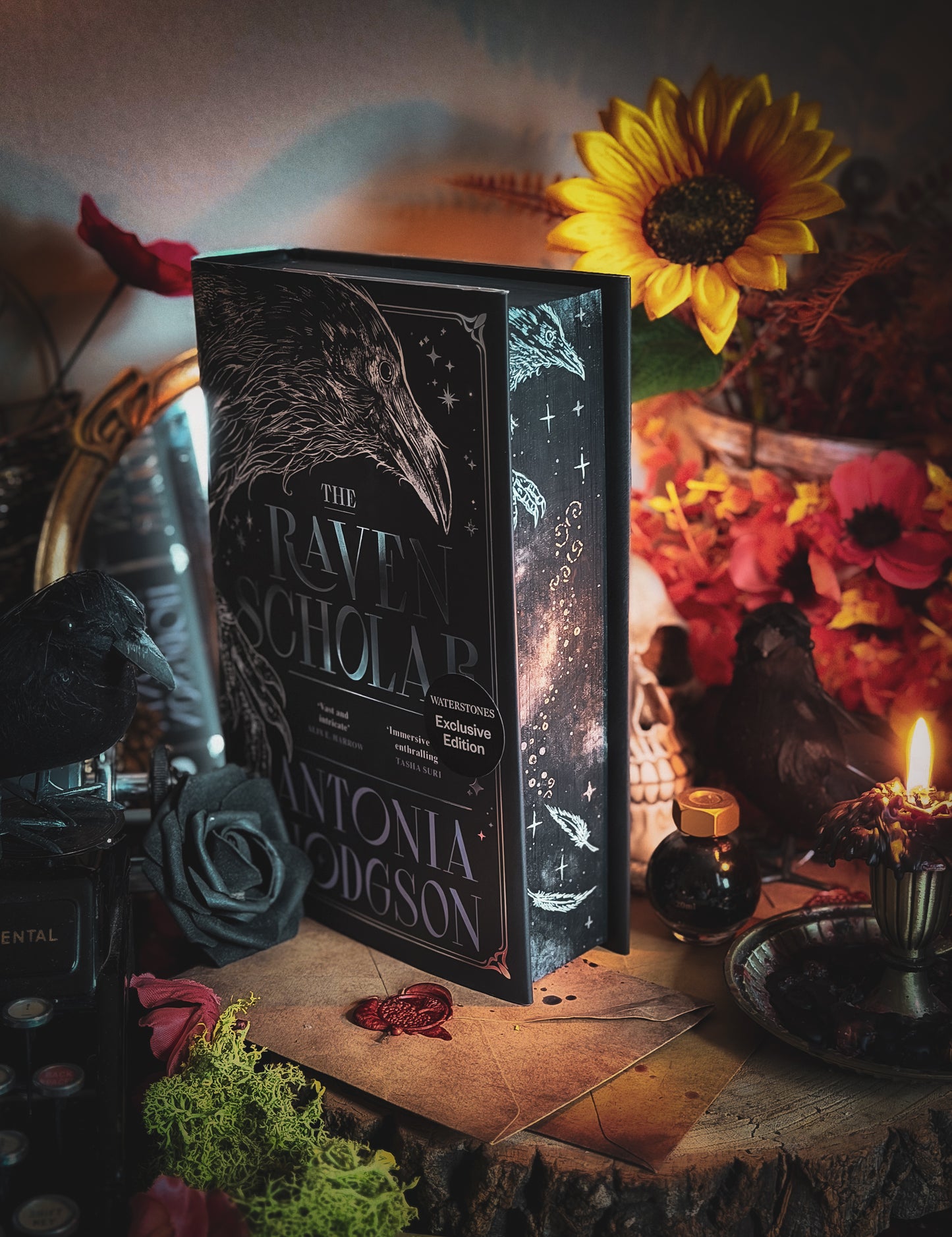 The Raven Scholar Hand-painted Book Edges - Antonia Hodgson Special Edition Book