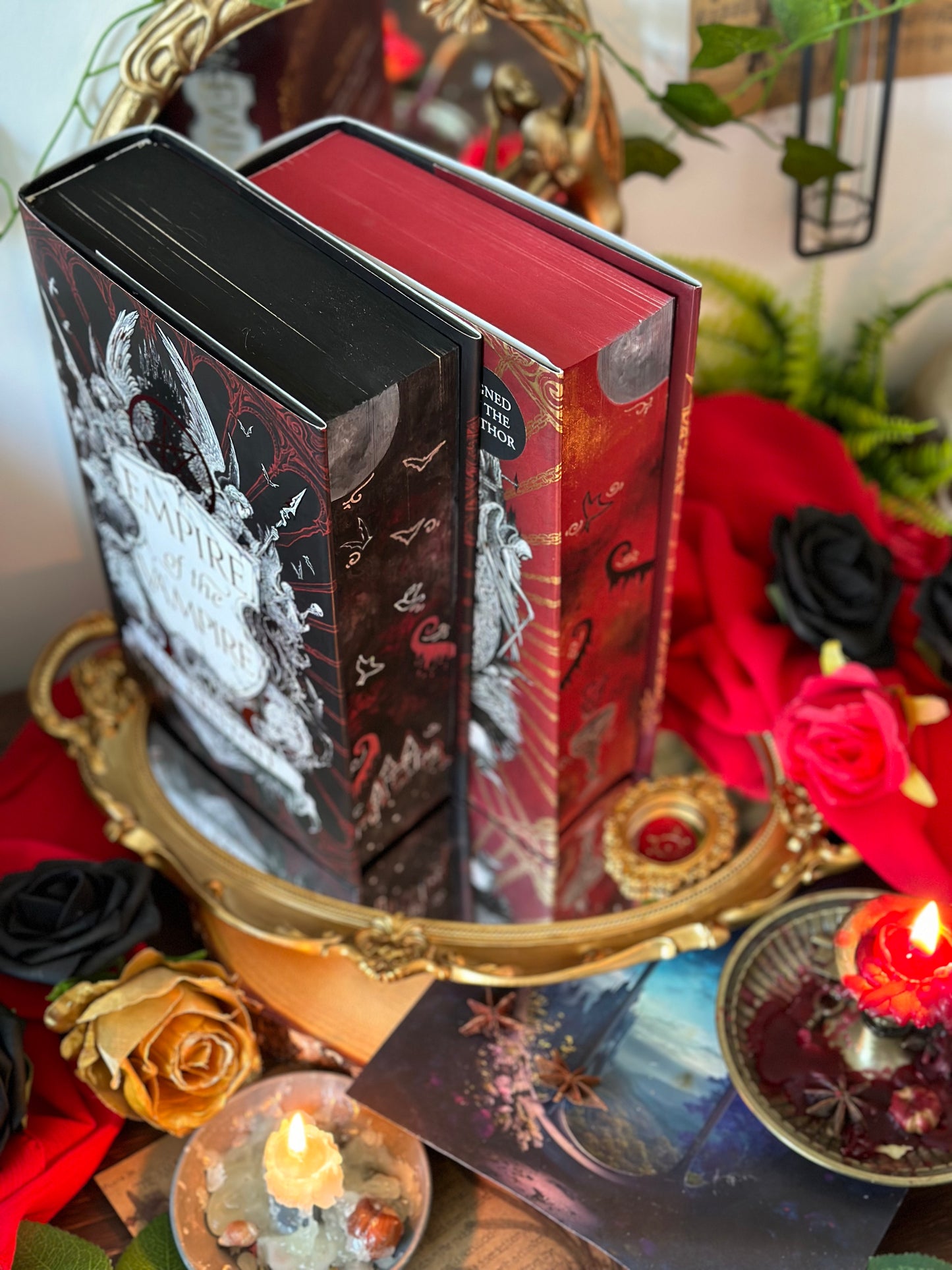 Empire of the Vampire & Empire of the Damned HAND-PAINTED BOOK EDGES