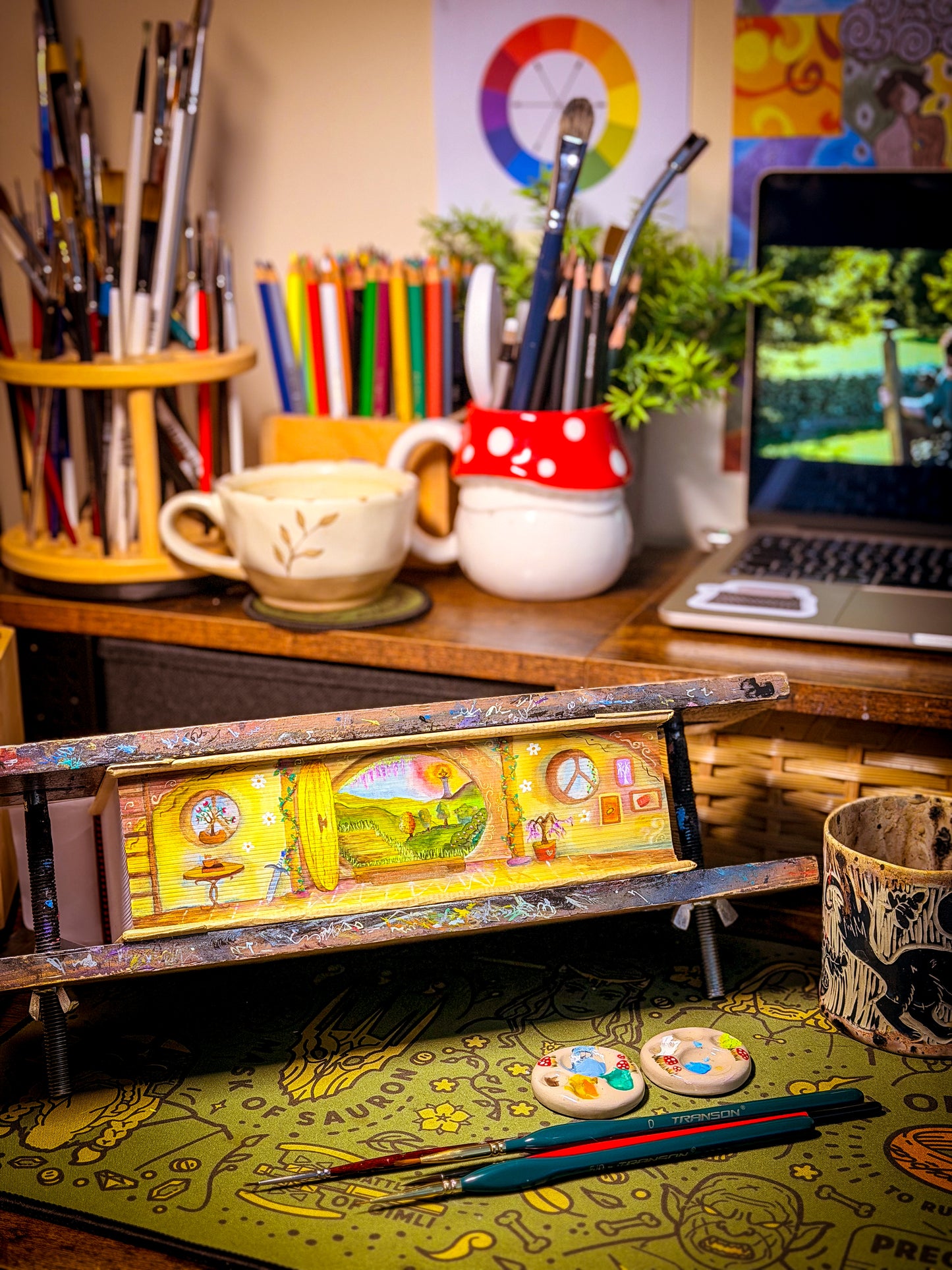 The Lord Of The Rings hand-painted book edges- TOLKIEN SPECIAL EDITION Book