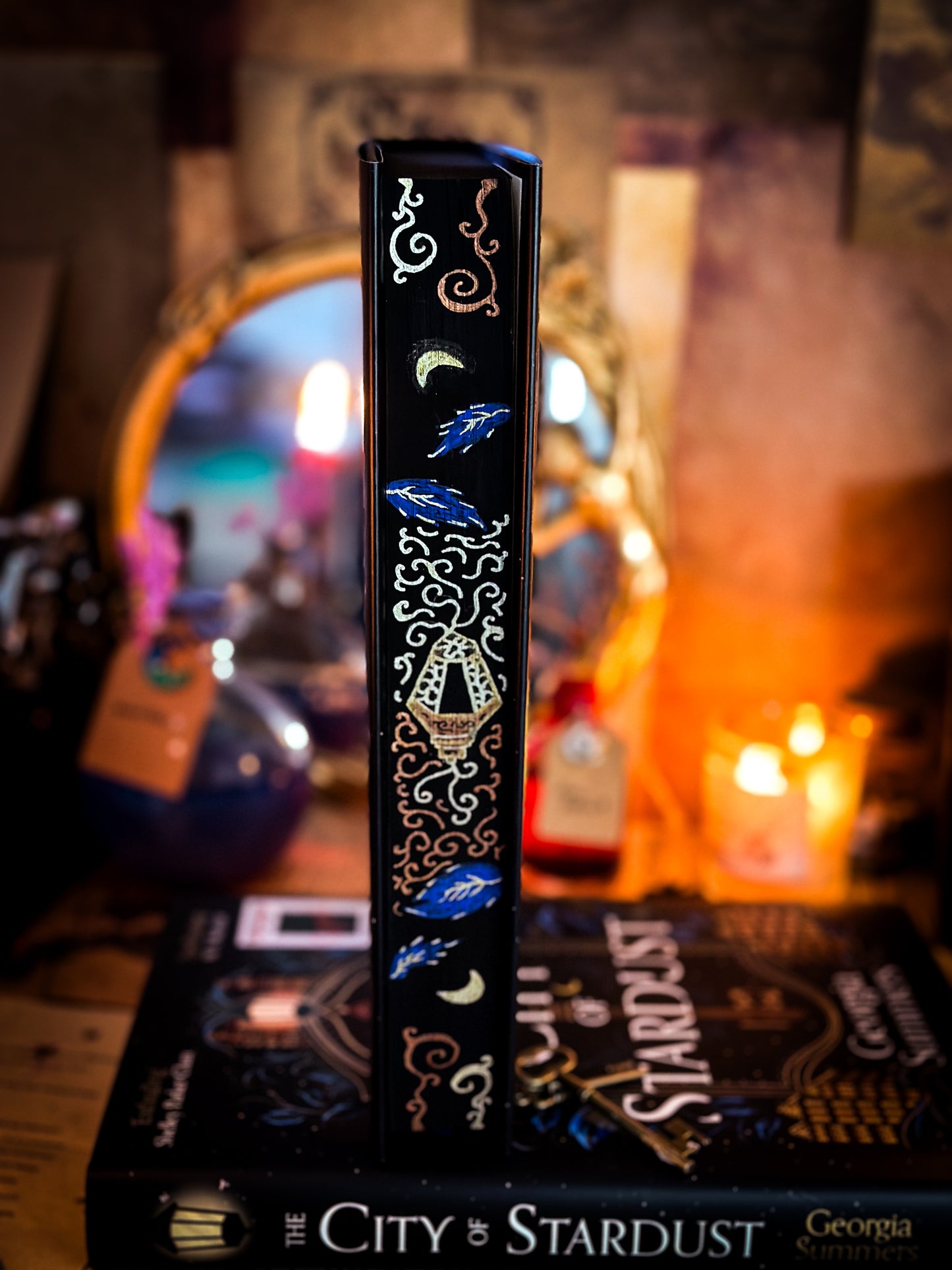 SIGNED: The City of Stardust HANDPAINTED Book EDGES