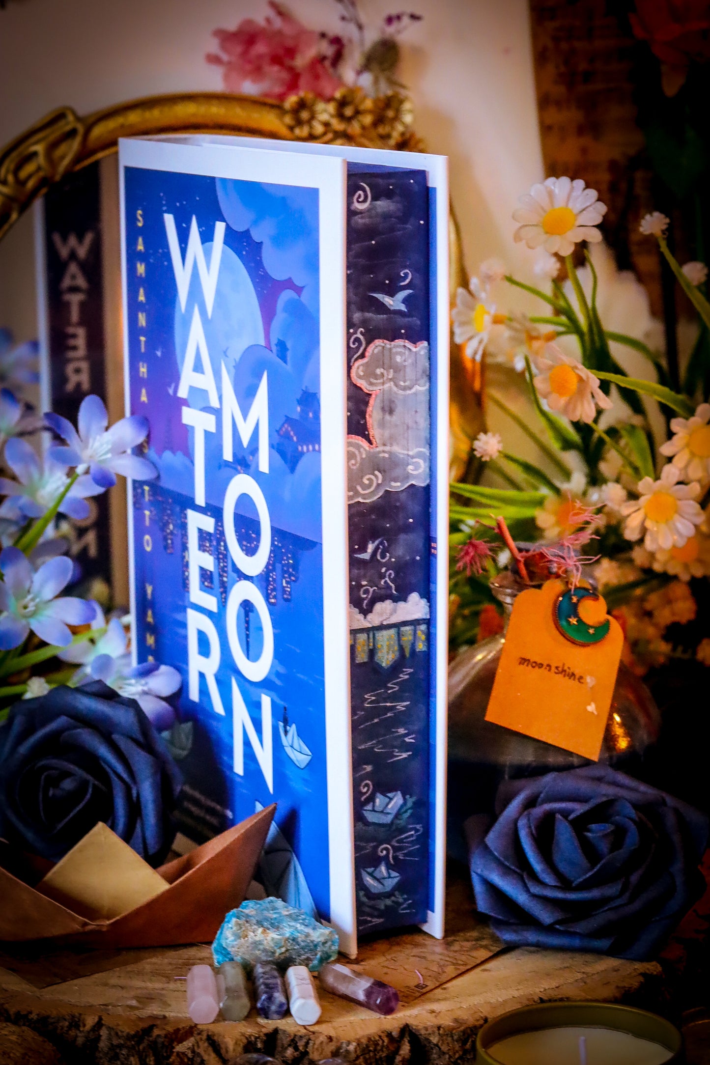 Water Moon HAND-PAINTED BOOK Edges (with vinyl foil) - Samantha Sotto Yambao - Special Edition Book