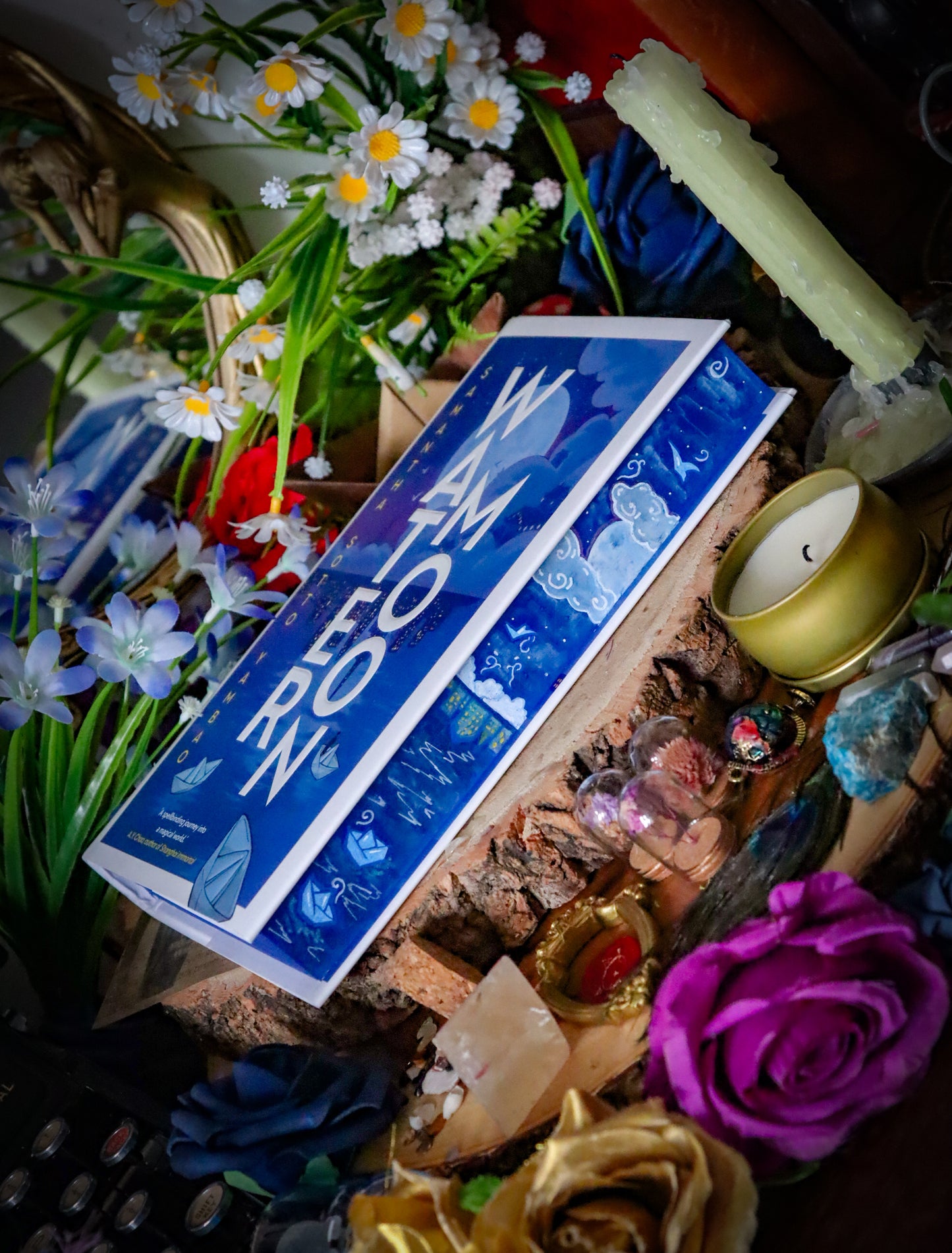 Water Moon HAND-PAINTED BOOK Edges (with vinyl foil) - Samantha Sotto Yambao - Special Edition Book