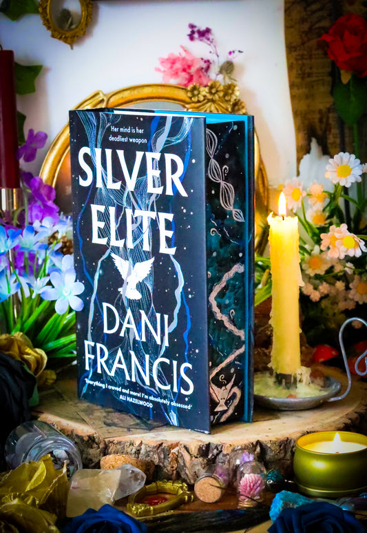 Silver Elite HAND PAINTED BOOK Edges (Foil Edition) - Dani Francis - Special Edition Foreedge Painting Book