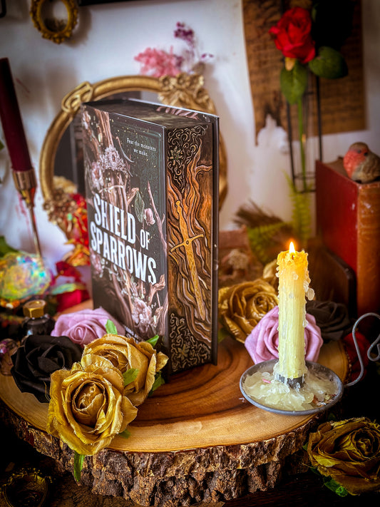 Shield of Sparrows HAND PAINTED Book Edges | Novel by Devney Perry | Romantsy Special Edition Book
