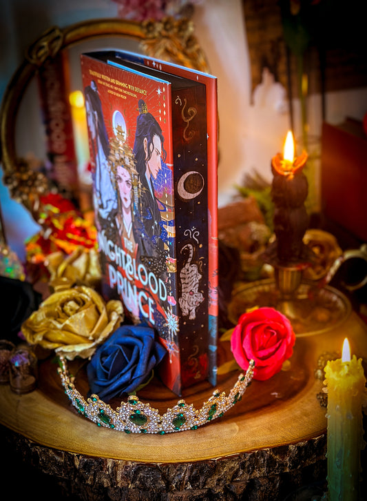 The Nightblood Prince hand-painted book edges - book by Molly X. Chang- SPECIAL EDITION BOOK