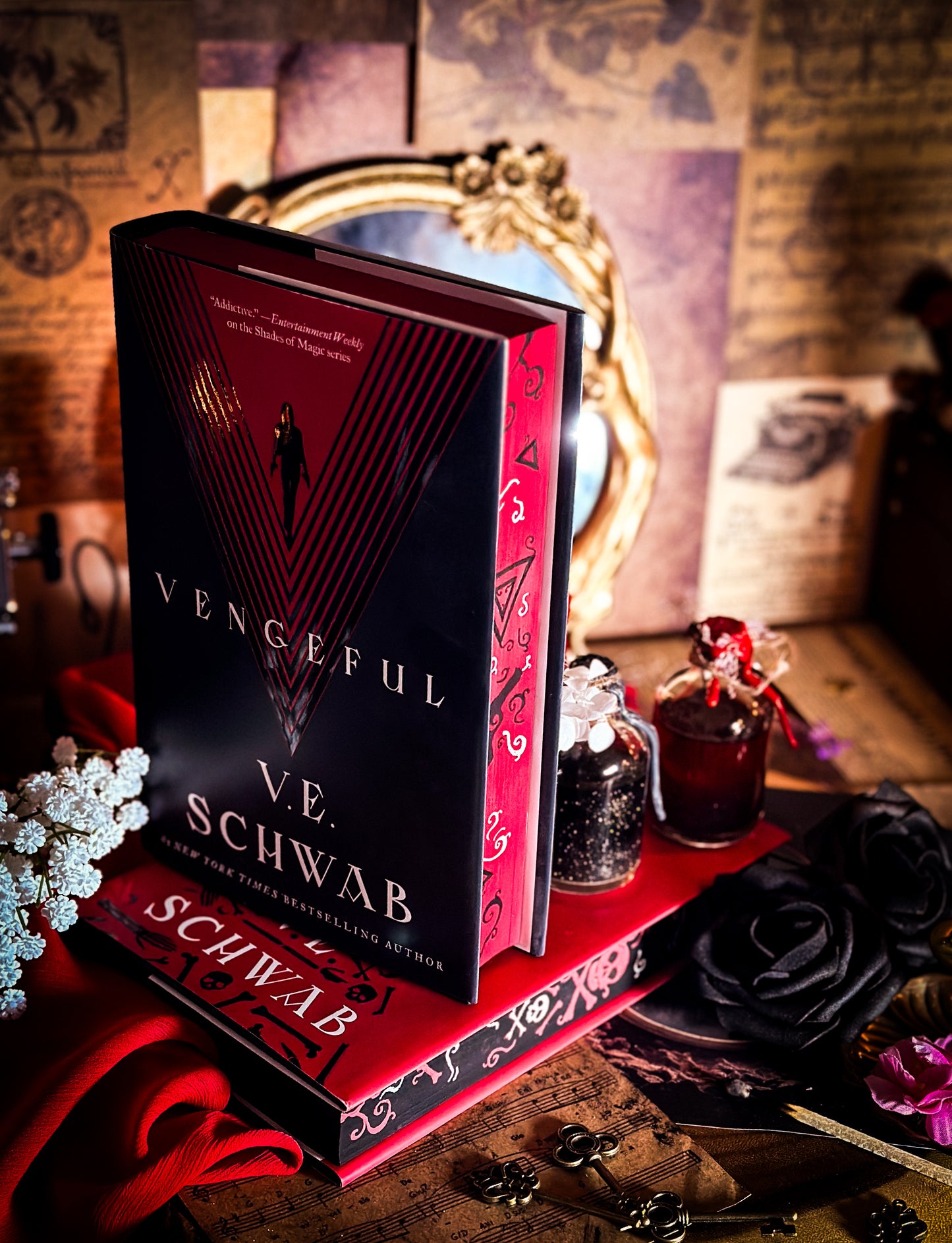 Viscous + Vengeful (Villains Series) HANDPAINTED BOOK EDGES