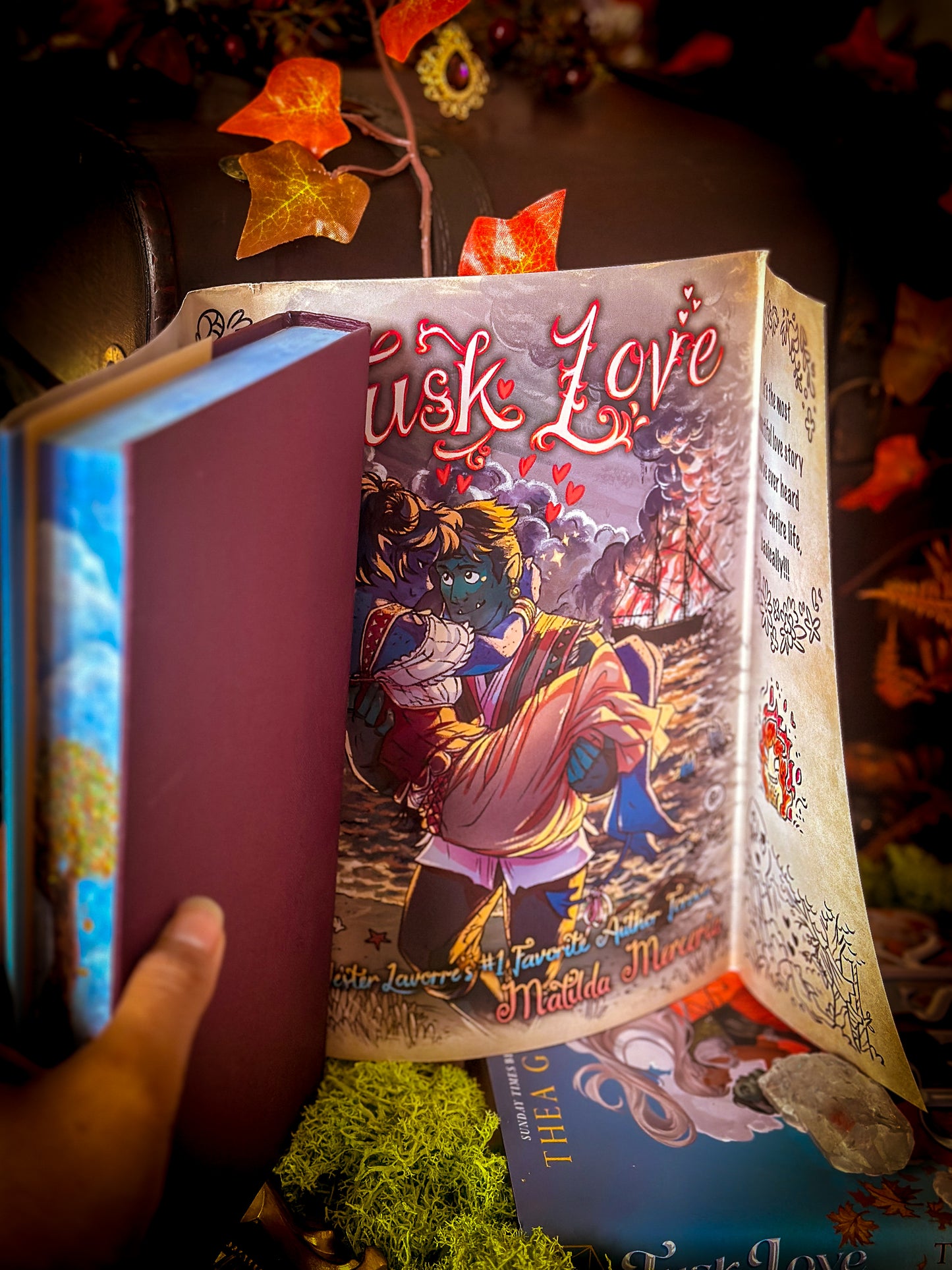 Tusk Love hand-painted book edges - book by Thea Guanzon - SPECIAL EDITION BOOK