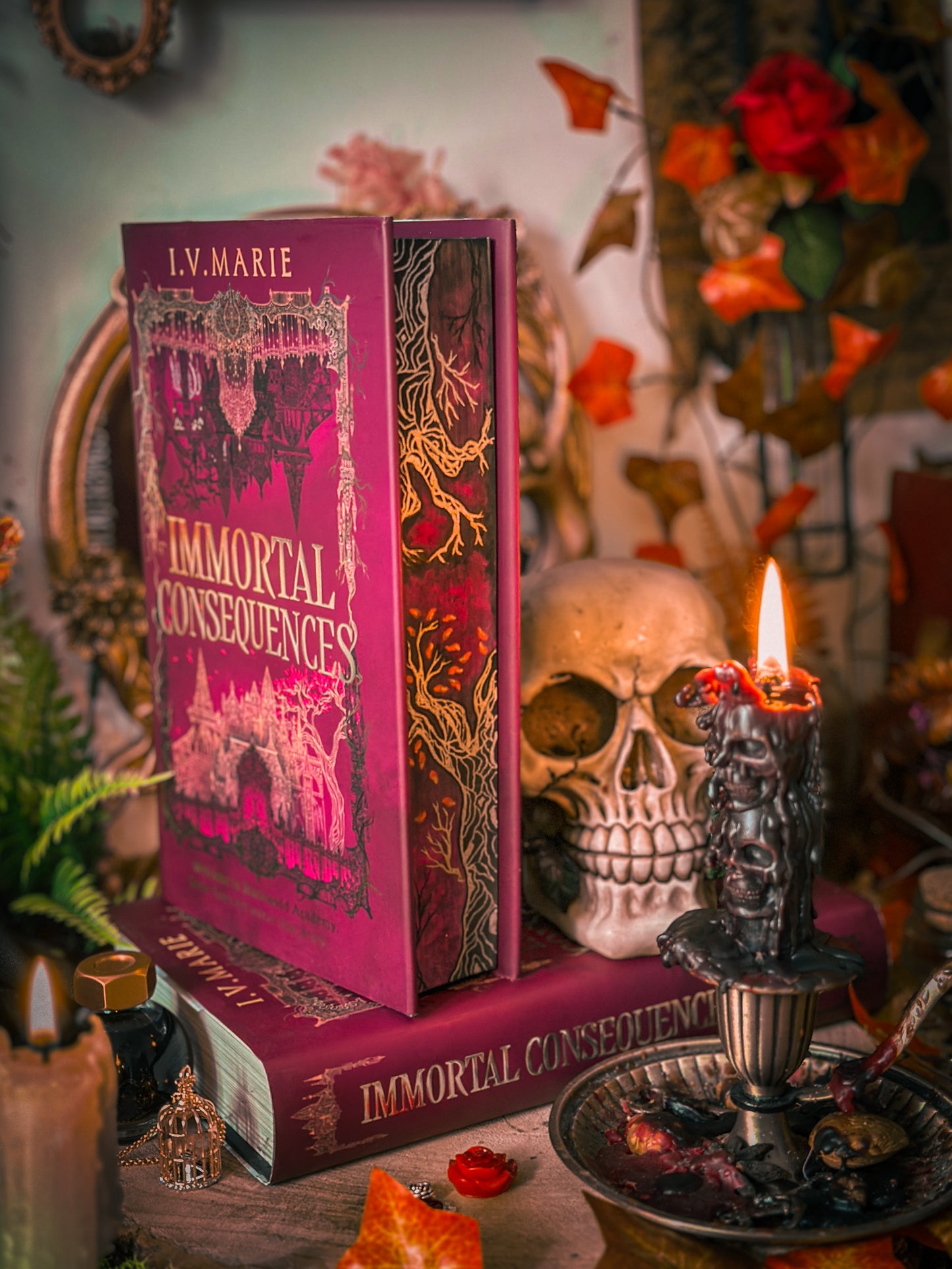 Immortal Consequences HANDPAINTED BOOK EDGES - Special Edition Book