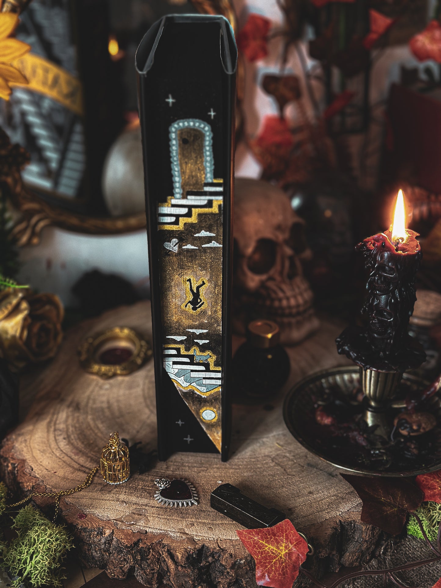 Katabasis exclusive HAND-PAINTED BOOK Edges - R.F Kuang Book - Special Edition Book