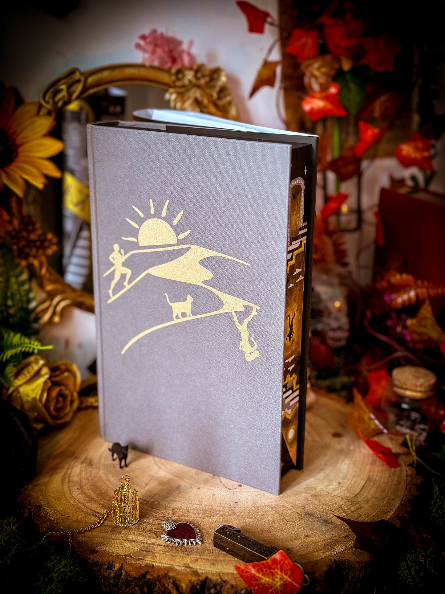 Katabasis exclusive HAND-PAINTED BOOK Edges - R.F Kuang Book - Special Edition Book