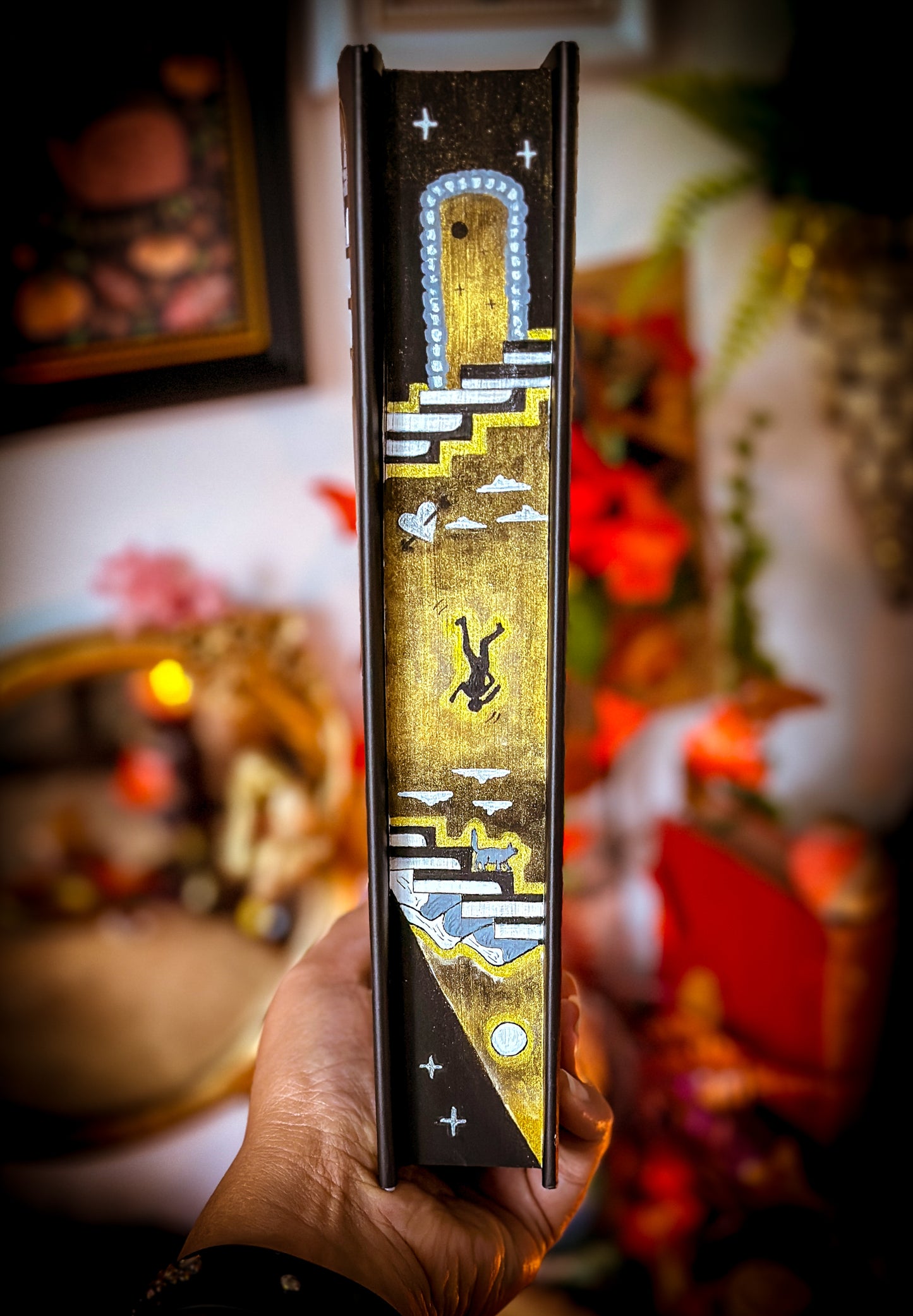 Katabasis exclusive HAND-PAINTED BOOK Edges - R.F Kuang Book - Special Edition Book