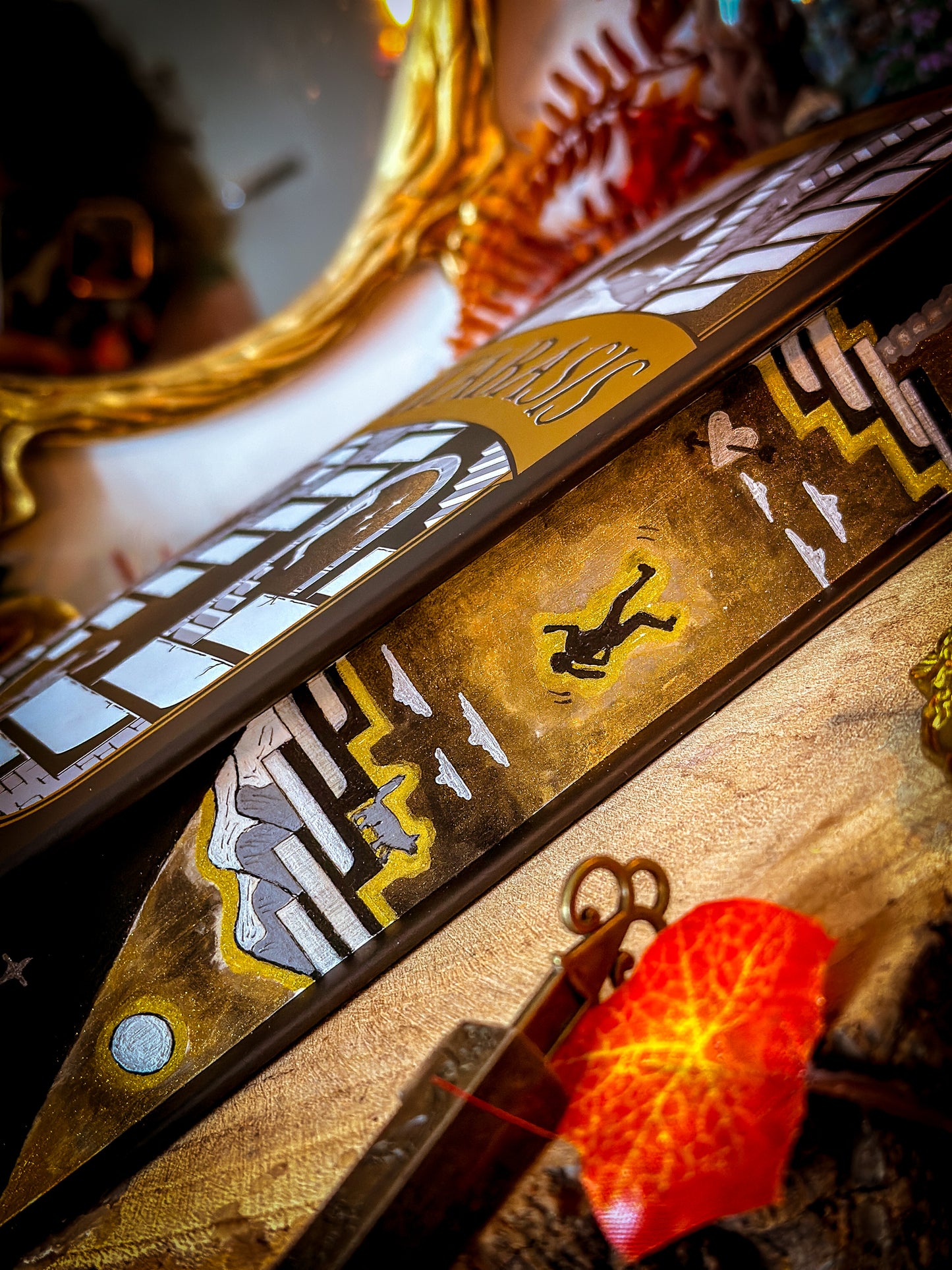 Katabasis exclusive HAND-PAINTED BOOK Edges - R.F Kuang Book - Special Edition Book