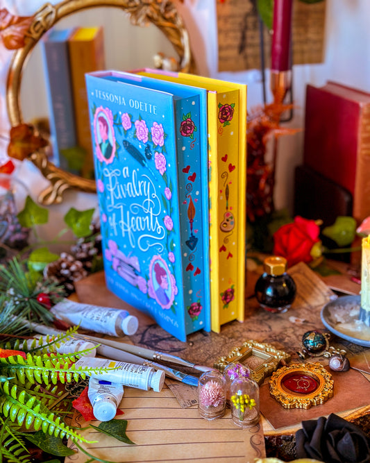 A Rivalry of Hearts & My Feral Romance HANDPAINTED BOOK EDGES - Special Edition Books